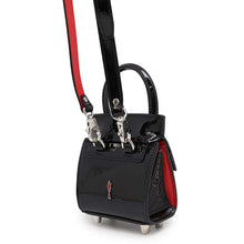 将图像加载到图库查看器中，Christian Louboutin Paloma Handbag Black/Red1215050 Patent Leather Size Nano
