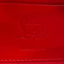 将图像加载到图库查看器中，Christian Louboutin Blaster Cloth Crossbody Bag Black/Red1215059 Embossed Leather Rubber
