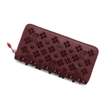 Load image into Gallery viewer, Christian Louboutin Panettone Studded Zip Around Wallet Boulder3175224 Leather
