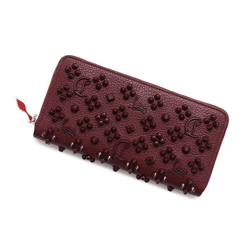 Christian Louboutin Panettone Studded Zip Around Wallet Boulder3175224 Leather