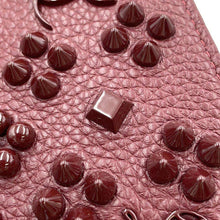 Load image into Gallery viewer, Christian Louboutin Panettone Studded Zip Around Wallet Boulder3175224 Leather
