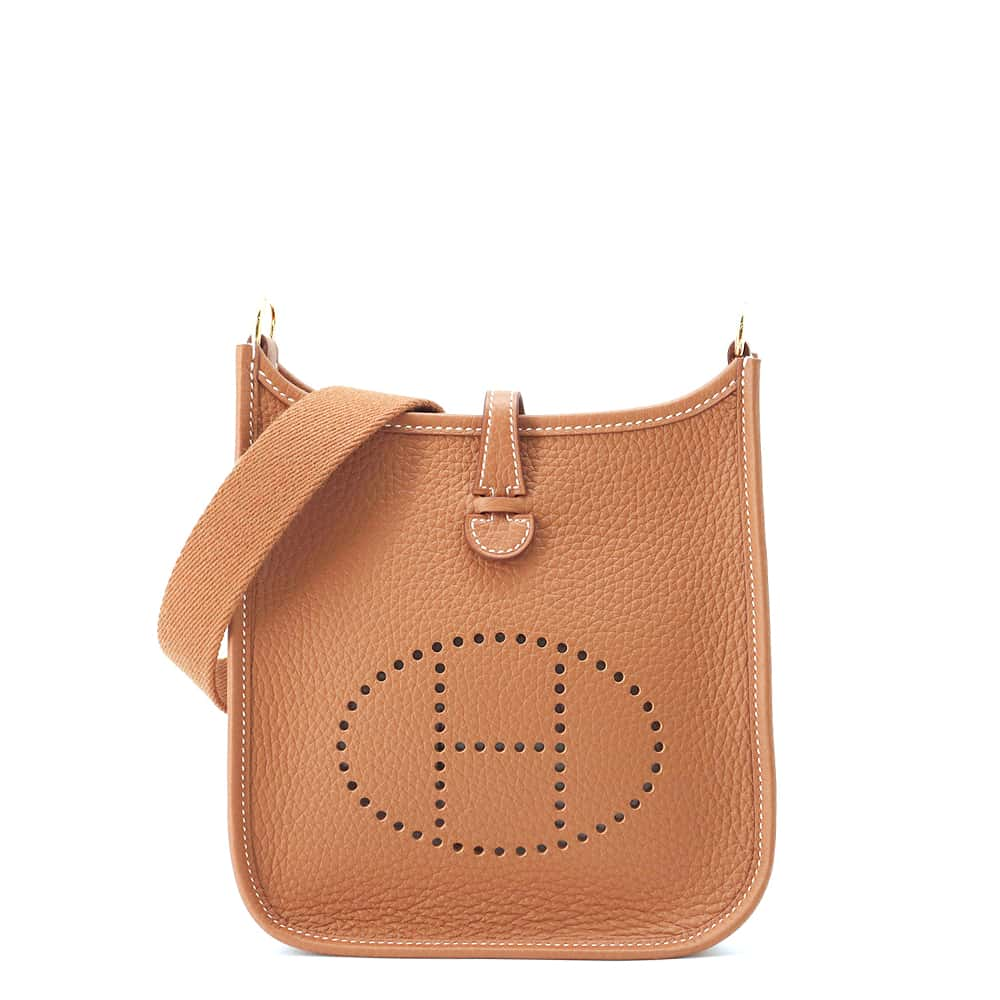 HERMES Evelyne Gold Taurillon Clemence Size TPM