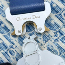 将图像加载到图库查看器中，Dior Oblique Kasuri Saddle Crossbody Bag Blue1ADPO093UTK Cotton
