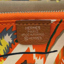 将图像加载到图库查看器中，HERMES Azap Long silk in Gold Evercolor
