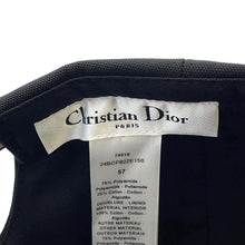 将图像加载到图库查看器中，Dior Deep Player Baseball Cap Size 57 Black/White24BCP922E156 Nylon75% Cotton25%
