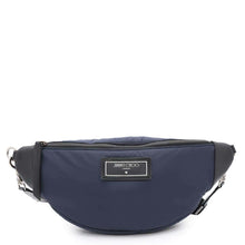 将图像加载到图库查看器中，JIMMY CHOO Crossbody Bag Navy/BlackKIRT-0UQ-0004 Nylon Leather
