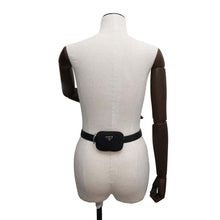 Load image into Gallery viewer, PRADA Belt with Pouch Size 75 Black1CM237 Leather Nylon
