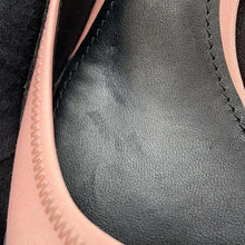 Load image into Gallery viewer, LOUIS VUITTON Arclight Line Back Strap Pumps Rose Powder/Black Leather Satin Size 38.5
