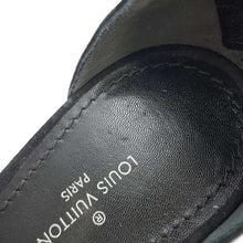 将图像加载到图库查看器中，LOUIS VUITTON LV Circle Flower Bijoux Sandals Black suede Size 38
