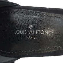 Load image into Gallery viewer, LOUIS VUITTON LV Circle Flower Bijoux Sandals Black suede Size 38
