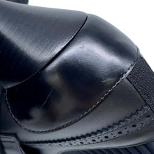 将图像加载到图库查看器中，HERMES Derby Spicy Booties Black Goatskin Leather Canvas Size 39
