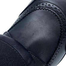 将图像加载到图库查看器中，HERMES Derby Spicy Booties Black Goatskin Leather Canvas Size 39

