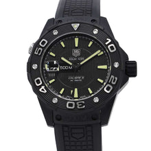 将图像加载到图库查看器中，TAG HEUER Aquaracer Caliber 5 Full Black W43mm TI Rubber Black DialWAJ2180
