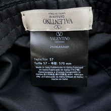 Load image into Gallery viewer, Valentino Garavani Studded hat Size 57 Black2Y2HGA32UZF Polyester100%
