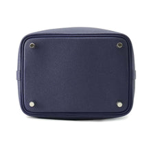 将图像加载到图库查看器中，HERMES Picotin Lock Tresage Blue Encre/Brique/Black Epsom Size PM
