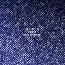 将图像加载到图库查看器中，HERMES Picotin Lock Tresage Blue Encre/Brique/Black Epsom Size PM
