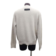 将图像加载到图库查看器中，LOUIS VUITTON 21Stainless Steel Stitched Teddy Pullover Size S Beige1A8P3Z Cotton56% Polyester44%
