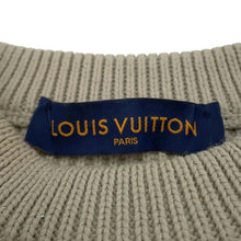 将图像加载到图库查看器中，LOUIS VUITTON 21Stainless Steel Stitched Teddy Pullover Size S Beige1A8P3Z Cotton56% Polyester44%
