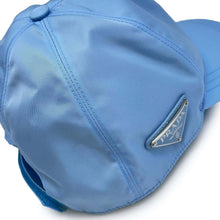 将图像加载到图库查看器中，PRADA Re-Nylon Baseball Cap Size M Light Blue2HC274 Nylon100%
