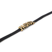 Load image into Gallery viewer, Dior JaDior Choker Antique Gold/BlackN0681ADRMT Metal Grosgrain Ribbon
