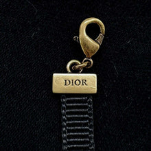 Load image into Gallery viewer, Dior JaDior Choker Antique Gold/BlackN0681ADRMT Metal Grosgrain Ribbon
