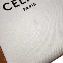 将图像加载到图库查看器中，CELINE Vertical Cover 2WAY Shoulder Natural/Tan192082BNZ.02NT Canvas Leather Size Small
