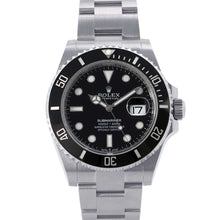 将图像加载到图库查看器中，ROLEX Submariner-Date W41mm Stainless Steel Black Dial126610LN
