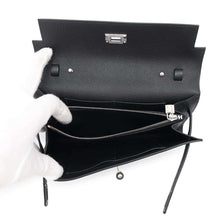 Load image into Gallery viewer, HERMES Kelly wallet long to go Black Epsom
