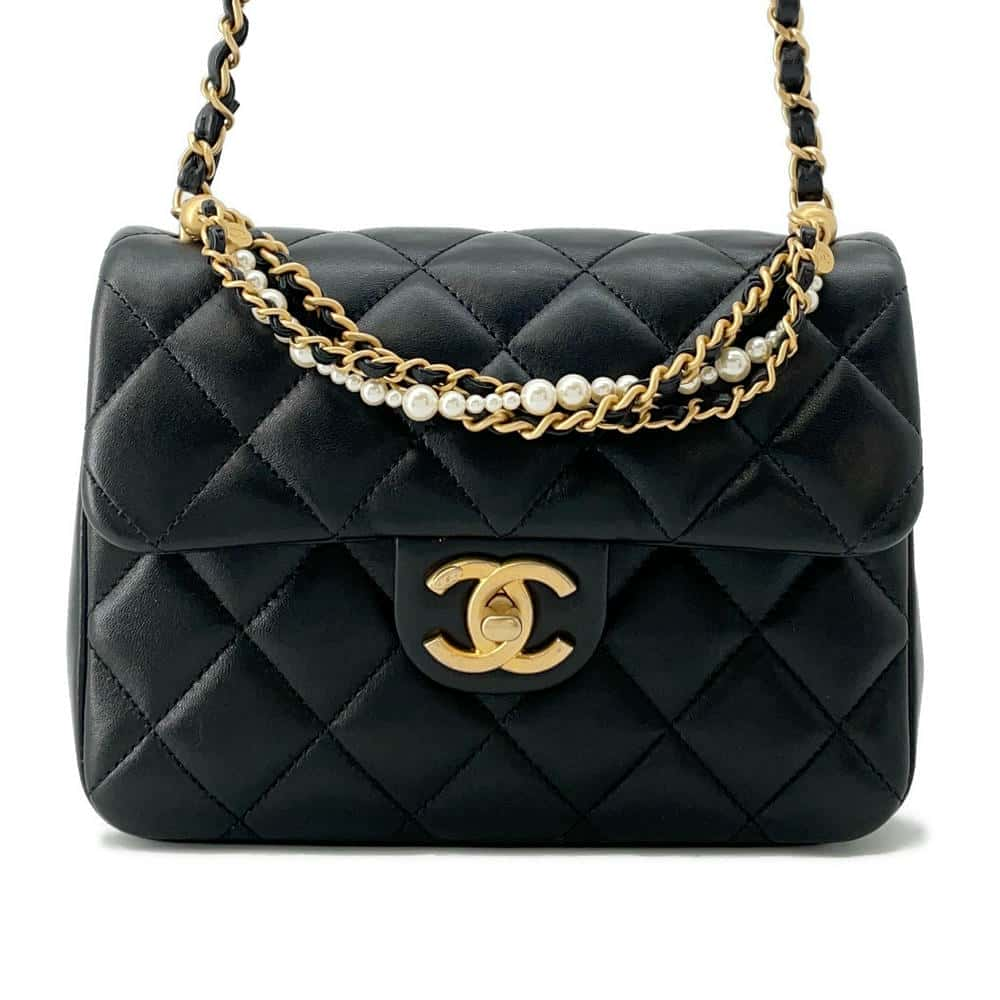 CHANEL Mini Flap Bag BlackAS4385 Lambskin