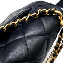 将图像加载到图库查看器中，CHANEL Mini Flap Bag BlackAS4385 Lambskin
