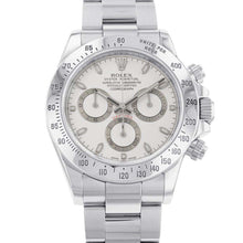 将图像加载到图库查看器中，ROLEX Cosmograph Daytona W40mm Stainless Steel White Dial116520
