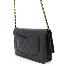 Load image into Gallery viewer, CHANEL Classic Chain Wallet BlackAP0250 Caviar Leather
