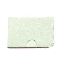 将图像加载到图库查看器中，HERMES Poisson Card Case Orange Minyan/Vert Fizz Chevre Myzore Goatskin
