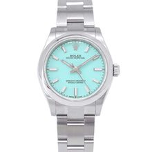 将图像加载到图库查看器中，ROLEX Oyster Perpetual W31mm Stainless Steel Turquise Blue Dial277200
