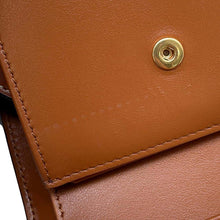 将图像加载到图库查看器中，CELINE Triomphe Small Flap Wallet Brown/Beige10D782FCW.01BC Canvas/Leather
