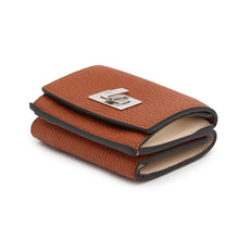 将图像加载到图库查看器中，FENDI Peekaboo Tri-Fold Wallet Brown8M0426 Leather
