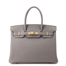 Load image into Gallery viewer, HERMES Birkin Gris Meyer Togo Leather Size 30
