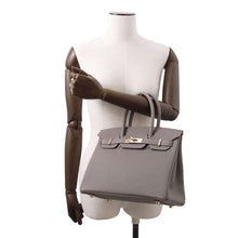 Load image into Gallery viewer, HERMES Birkin Gris Meyer Togo Leather Size 30
