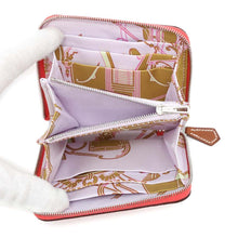 Load image into Gallery viewer, HERMES Azap compact silk in Rose texas Epsom
