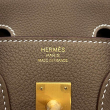 将图像加载到图库查看器中，HERMES Birkin Etoupe Togo Leather Size 25
