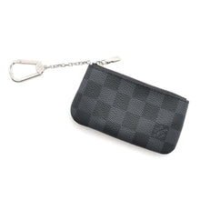 将图像加载到图库查看器中，LOUIS VUITTON Pochette Cles NoirN60155 Damier Graphite
