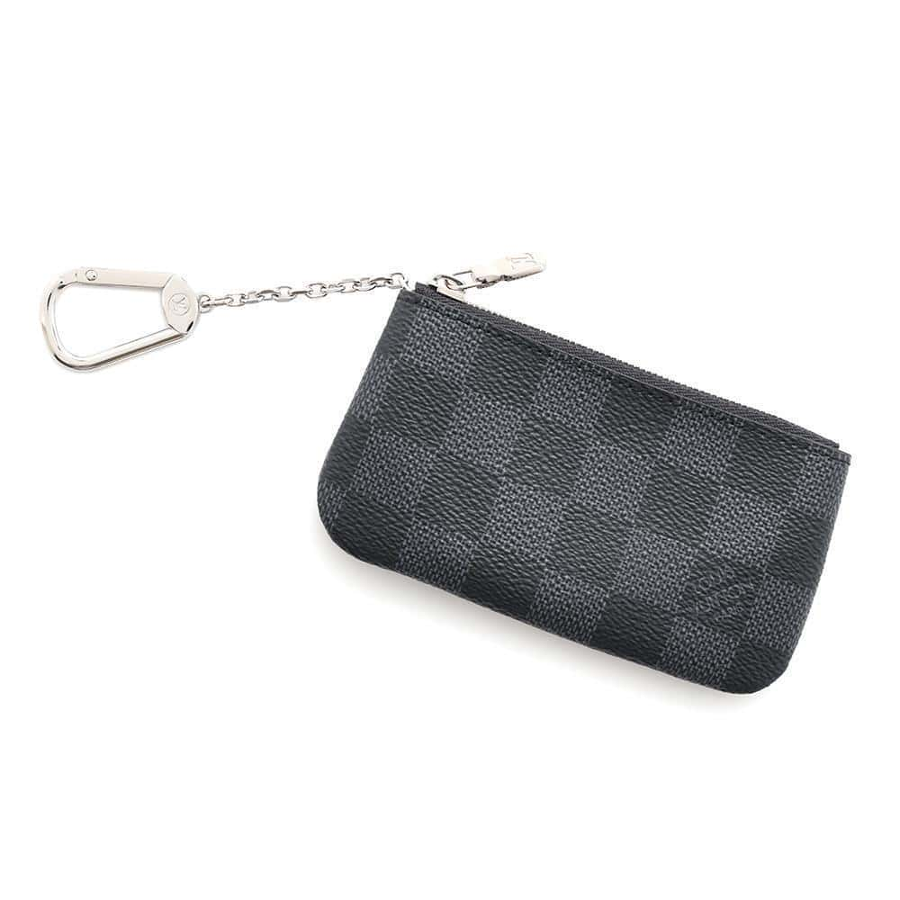 LOUIS VUITTON Pochette Cles NoirN60155 Damier Graphite