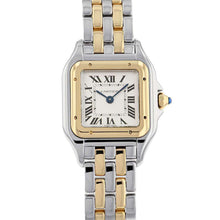 将图像加载到图库查看器中，CARTIER PANTHERE de Cartier SM H30mm×W22mm Stainless Steel K18YG Silver DialW2PN0006
