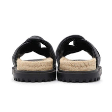 将图像加载到图库查看器中，Dior Cannage Sandals BlackKDQ705CQL Lambskin Rubber Size 37
