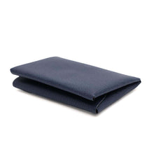 将图像加载到图库查看器中，HERMES Calvi Duo Navy Blue Chevre Myzore Goatskin
