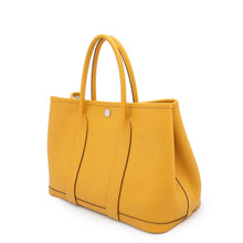 将图像加载到图库查看器中，HERMES Garden Party Jaune Ambre Negonda Leather Size TPM
