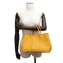 将图像加载到图库查看器中，HERMES Garden Party Jaune Ambre Negonda Leather Size TPM
