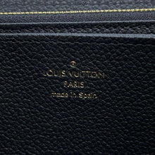 将图像加载到图库查看器中，LOUIS VUITTON Zippy Wallet Noir/BeigeM80481 Bicolor Monogram Empreinte Leather
