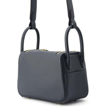 将图像加载到图库查看器中，HERMES Lindy Verso Grimist/Black Swift Leather Size Mini
