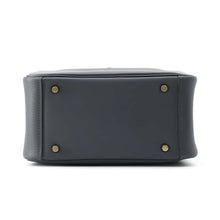 将图像加载到图库查看器中，HERMES Lindy Verso Grimist/Black Swift Leather Size Mini
